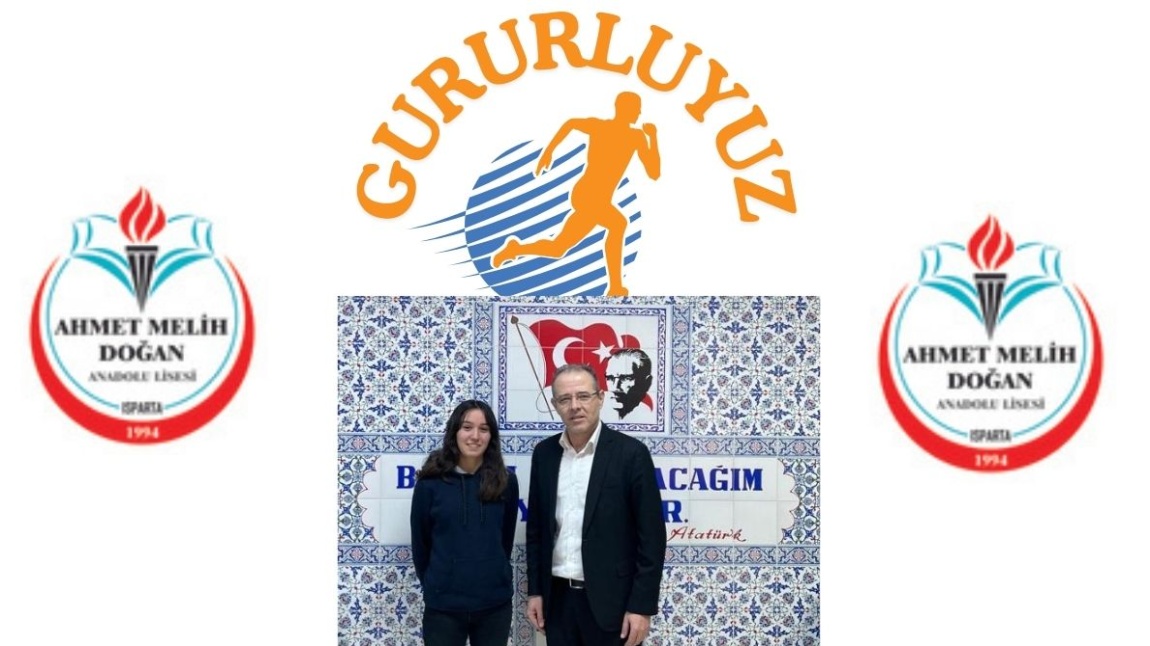 Okulumuz 12. sınıf öğrencilerinden Ceyda Melek PINAR okulumuzu temsilen katıldığı  Isparta Gölcükte yapılan “Türkiye Genç Kızlar Kros Şampiyonası’nda Türkiye 4. ‘sü olmuştur.